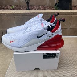 Nike Air Max 270 White And Red