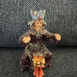 Purple Robbed Wizard Statue