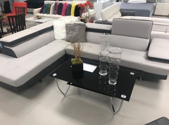 New leather sofa sectional