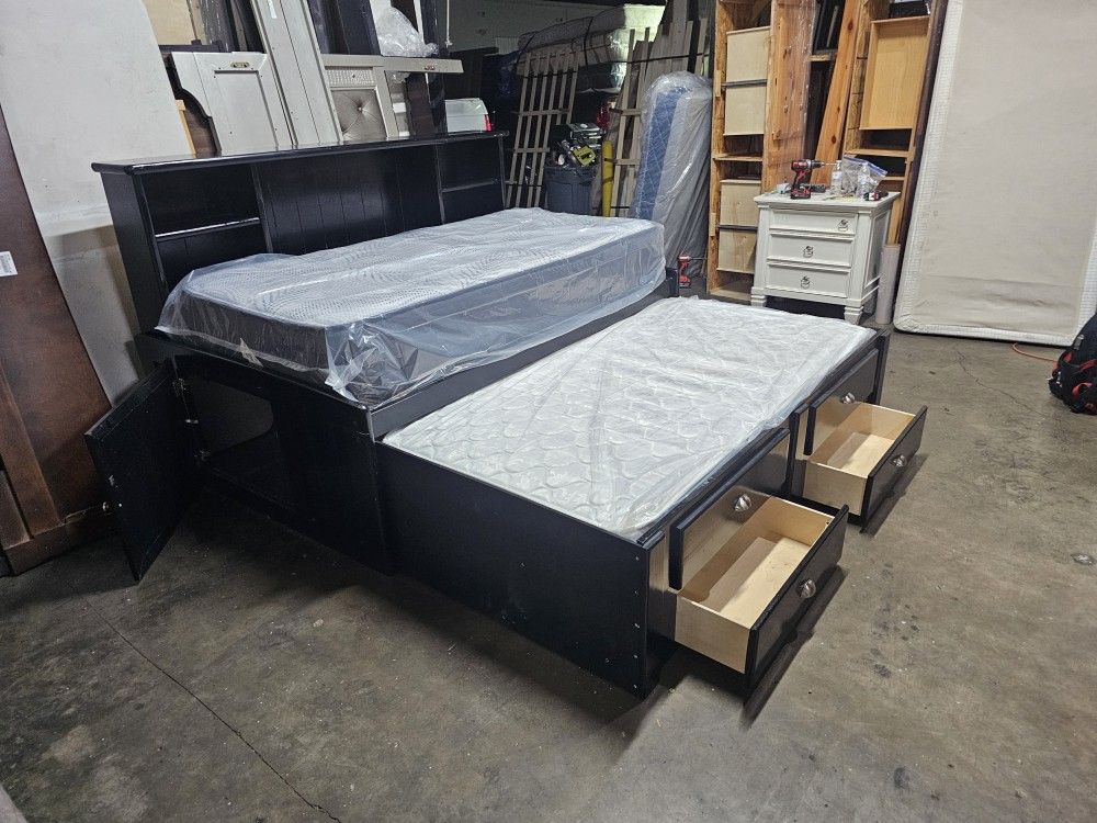 Twin Trundle Bed And Mattress 