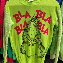 Grinch Christmas Ugly Sweater Size S