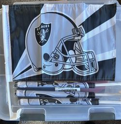 Raiders car flag