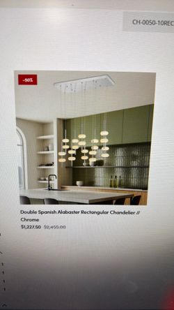 New Chandelier// Chrome