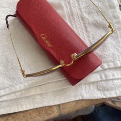 CARTIER EYE GLASSES and Or SUN GLASS 18 K Solid Gold