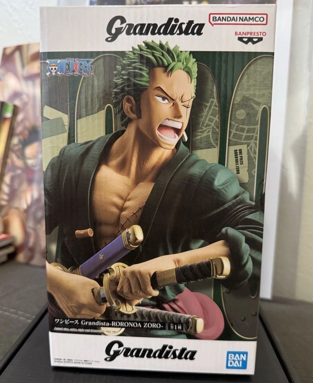 One Piece Grandista RORONOA ZORO Anime Figure Banpresto BANDAI - New NIB