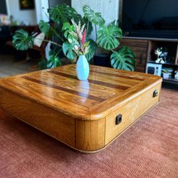 Vintage MCM Bassett Cocktail Coffee Table With Drawers 