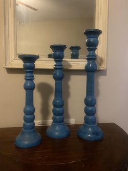 Wood Candle Holders