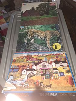 3 1000 piece puzzles