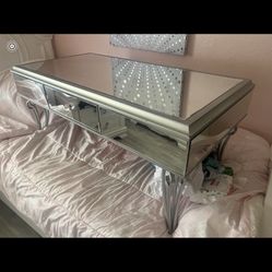 Mirror Glass Coffee Table 