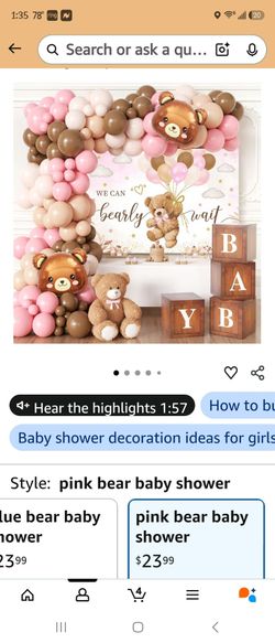 Baby shower bear