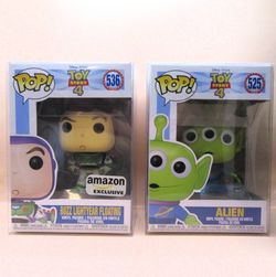 Funko Pop! Toy Story 4 - Buzz Lightyear #536 and Alien #525 NIB