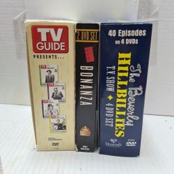 DVD Lot Classics Bonanza Detective Stories and The Beverley Hillbillies DVD