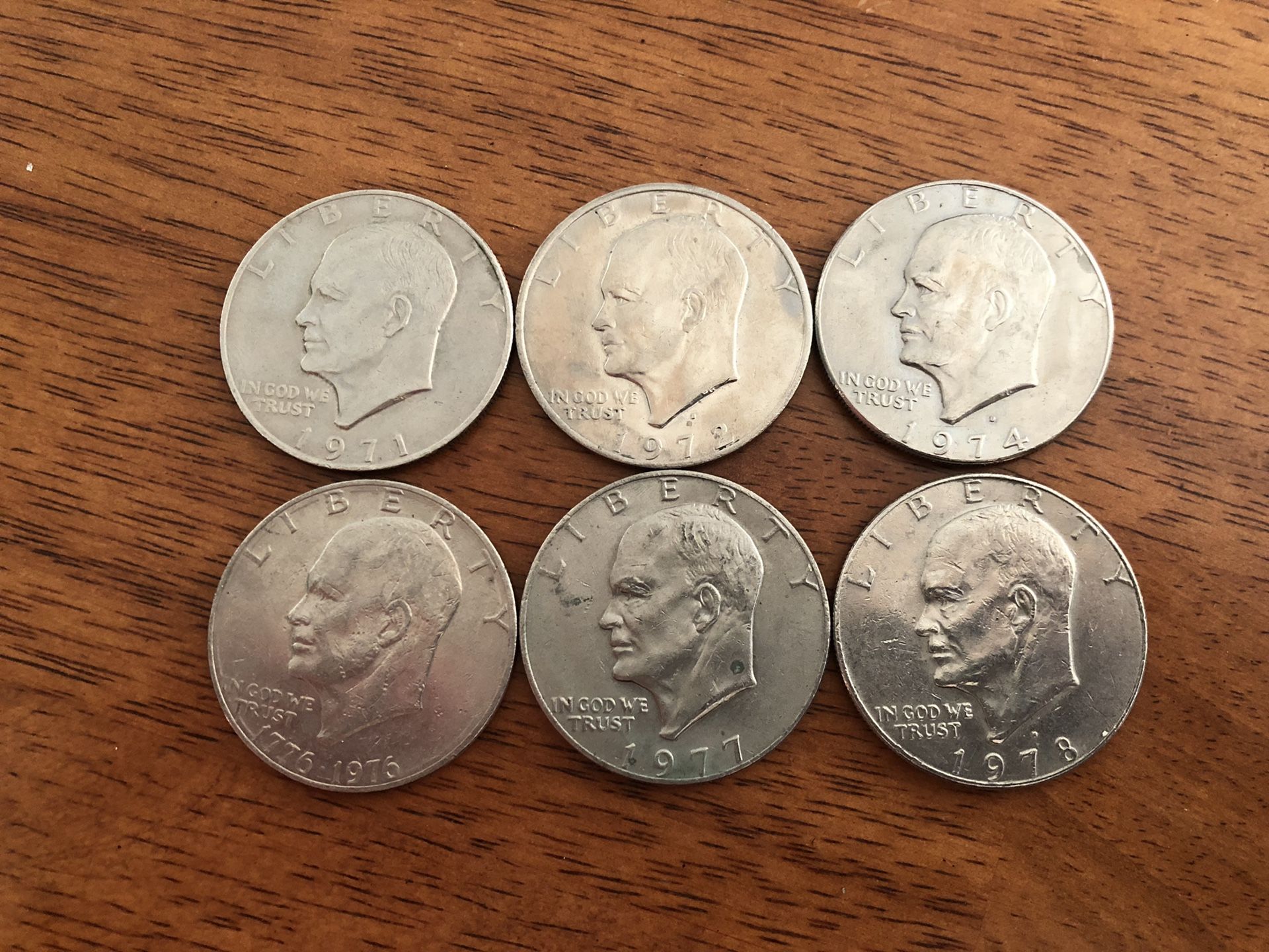 Eisenhower $1 Coins Lot