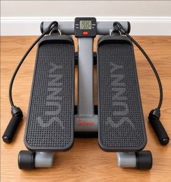 Sunny Health & Fitness Mini Stair Stepper with Resistance Bands – Like New