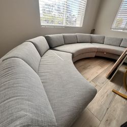 Restoration Hardware 3 Pice Curved Sectional 