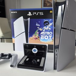 PS5 SLIM DIGITAL CONTROL + BASE DE PARED 400$