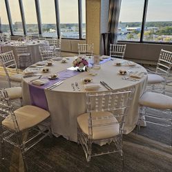 20 Table Center Pieces with stands and table runners.  