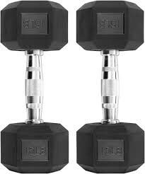 15 LB pairs of dumbbells set