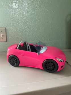 Barbie Pink Convertible Sports Car Toy