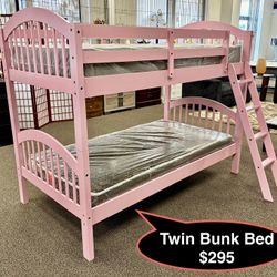 STORE CLOSING !!! New Solid Twin / Twin Bunk Bed  
