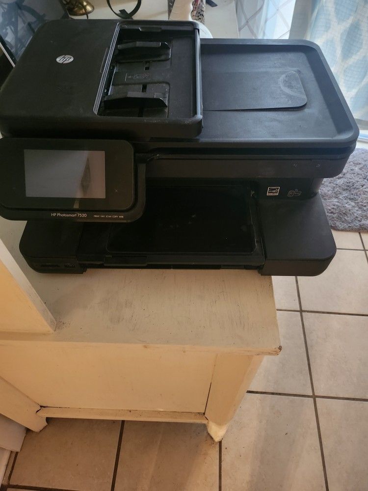 HP - Photosmart 7520 Wireless e-All-In-One Printer - Black