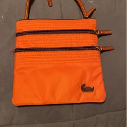 Orange Dooney N Bourke Messenger Bag