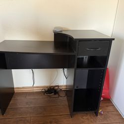 black desk