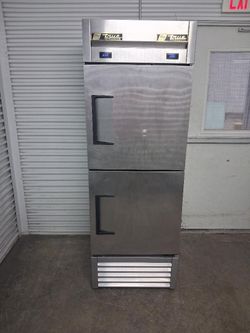 True Commercial Dual Temp Fridge and FREEZER Stainless Steel Refrigerator and Separate Freezer
