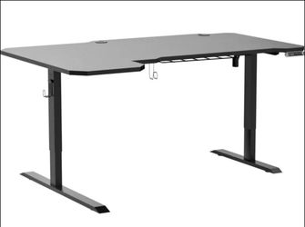Electric Height-Adjustable L-Shaped Desk - 59"