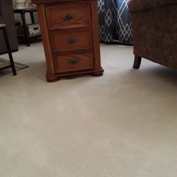 Solid Wood End Table with Storage.   