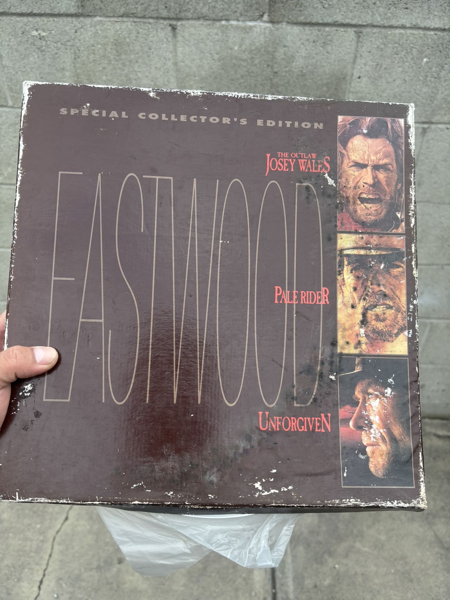 Clint Eastwood Josey Wales, Pale Rider, Unforgiven Laser Disk / Untested
