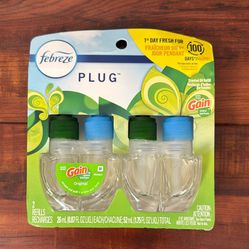 Febreze Dual PLUG Scented Oil Refill: Original GAIN Scent; 2 Count