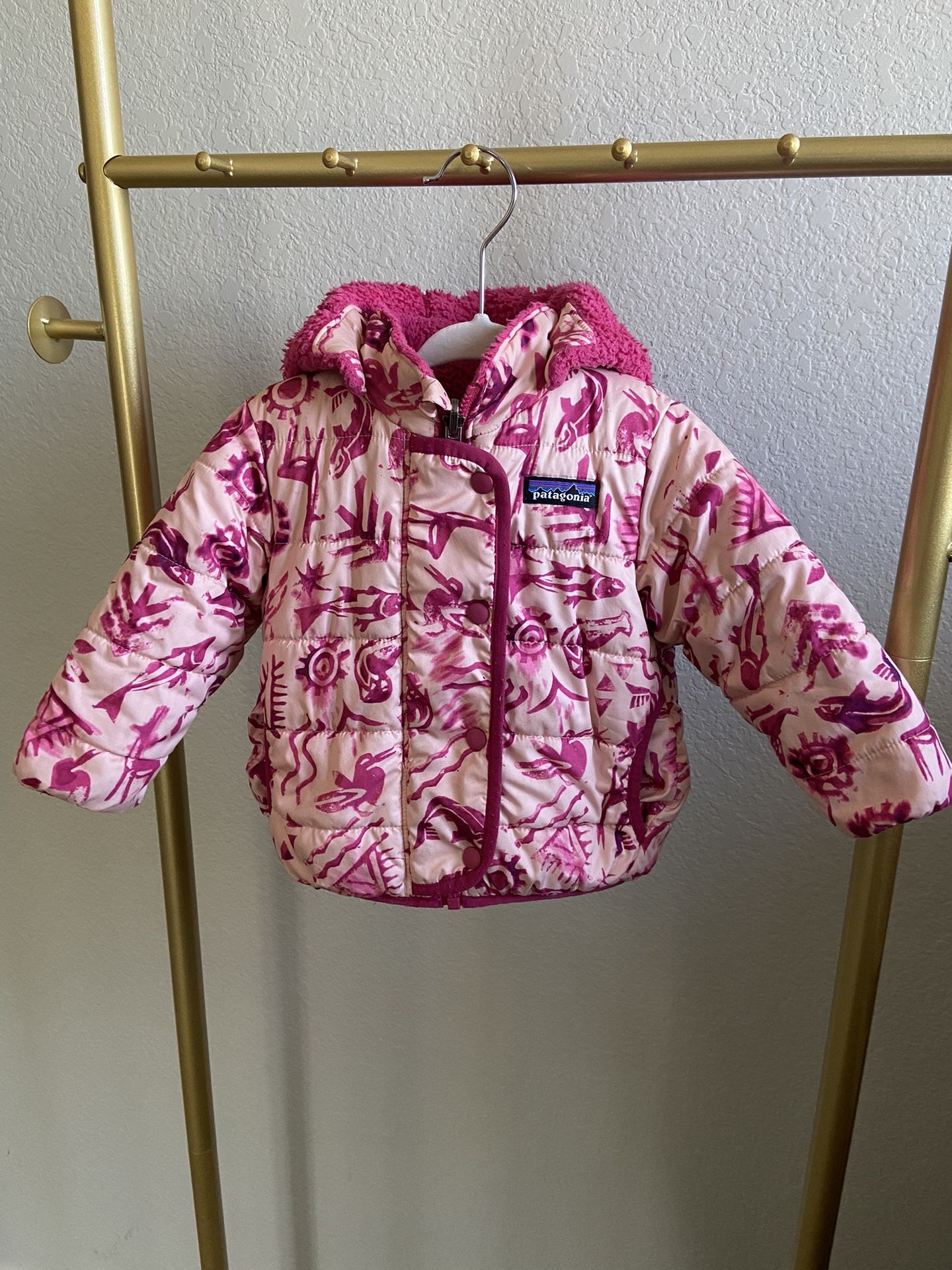 Toddler Girl’s Patagonia Insulated Winter Jacket And Hood