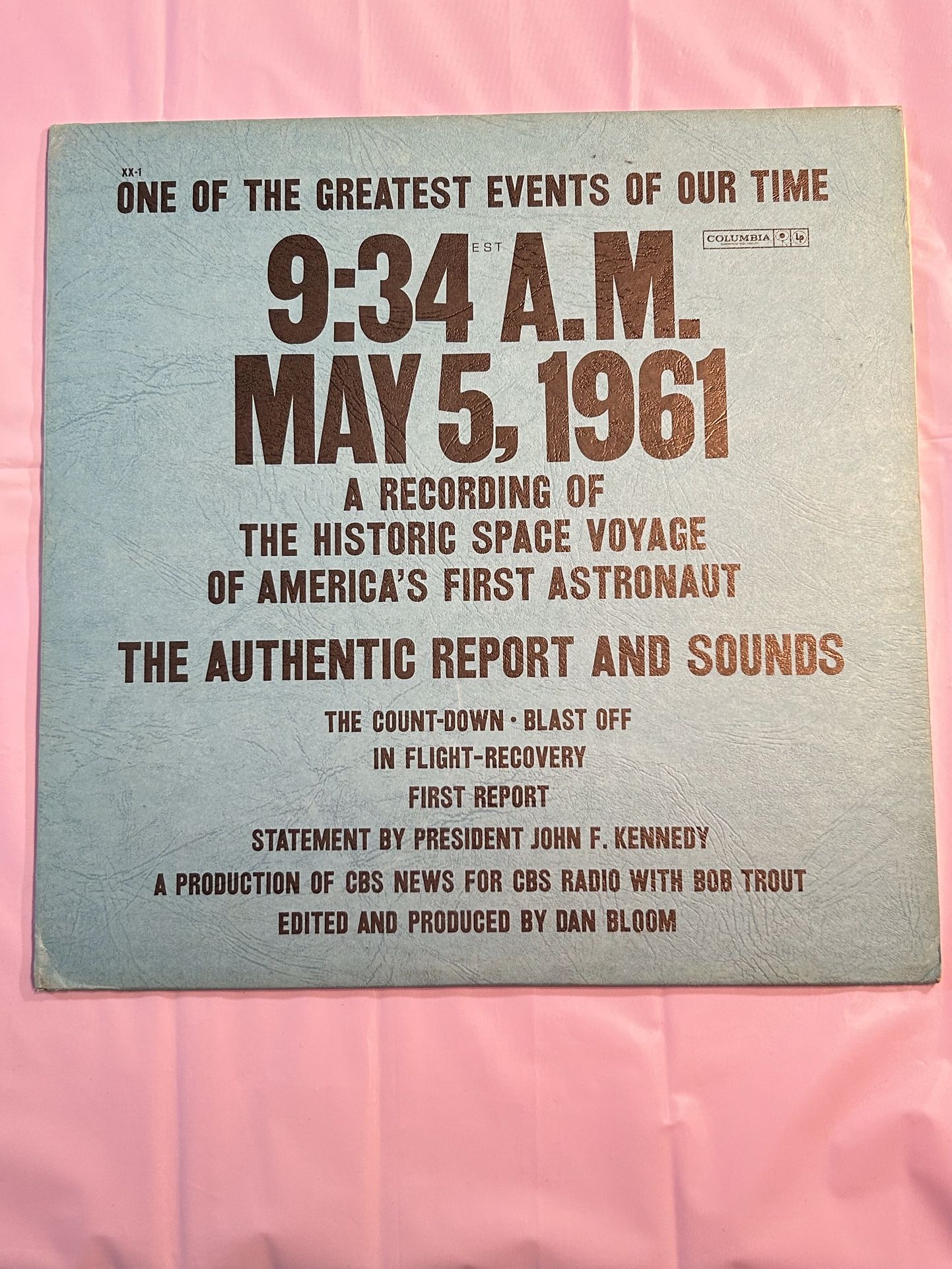 Record - 5-5-61 Recording of the Historic Space Voyage