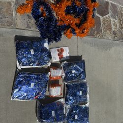 Blue & Orange Party Decor
