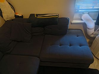 Dark grey dark blueish couches for sale