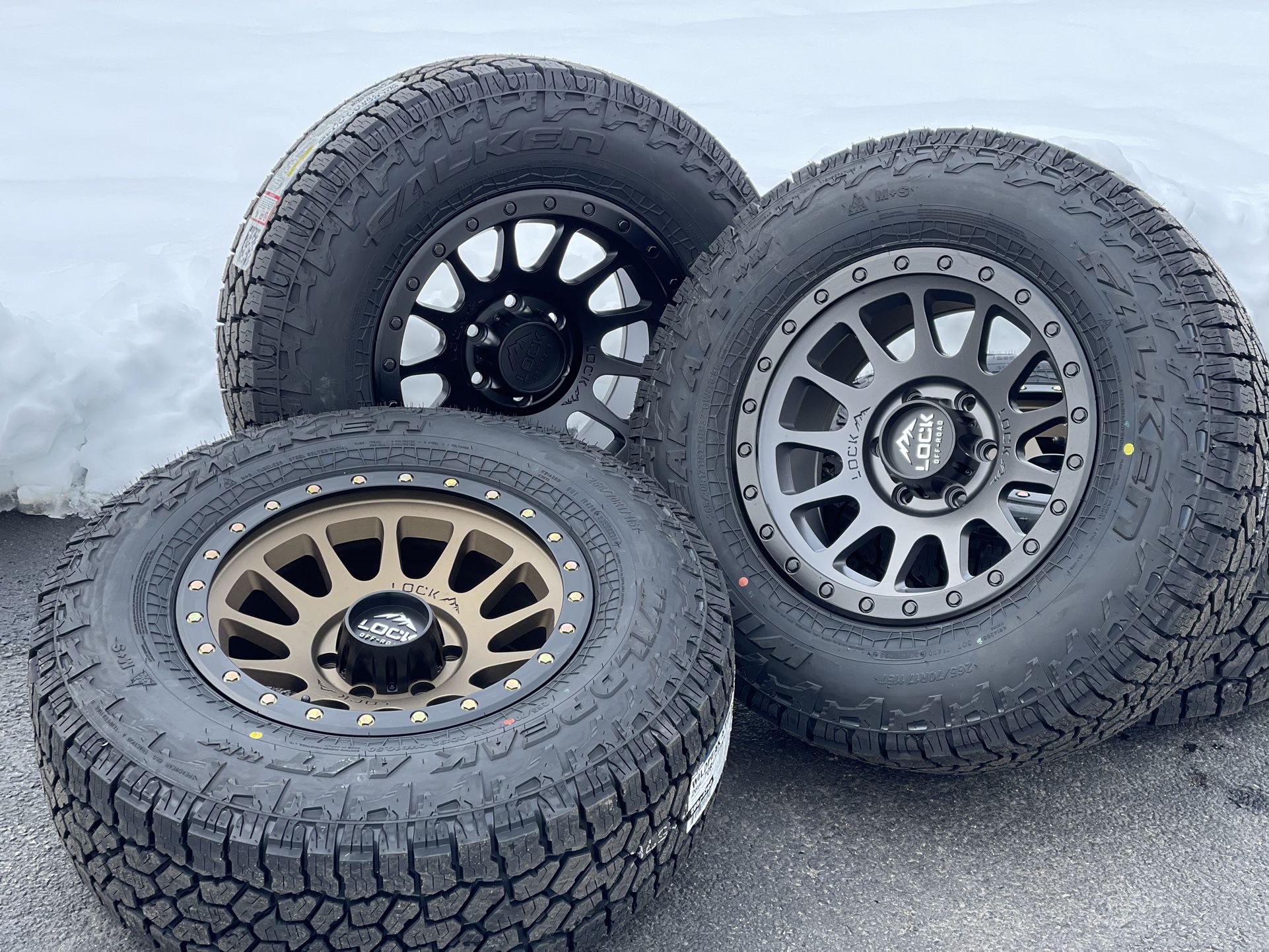 NEW 17” Wheels Toyota Tacoma 6x139.7 Rims 4Runner 265/70R17 A/T Tires FJ Cruiser