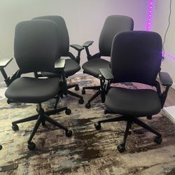 Steelcase Leap V2 Office Chairs (Set of 4) – 1,000+ Each New, Only $300 Each