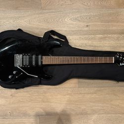 Used Washburn Pro S Style Guitar Black Solid Body Electric Guitar