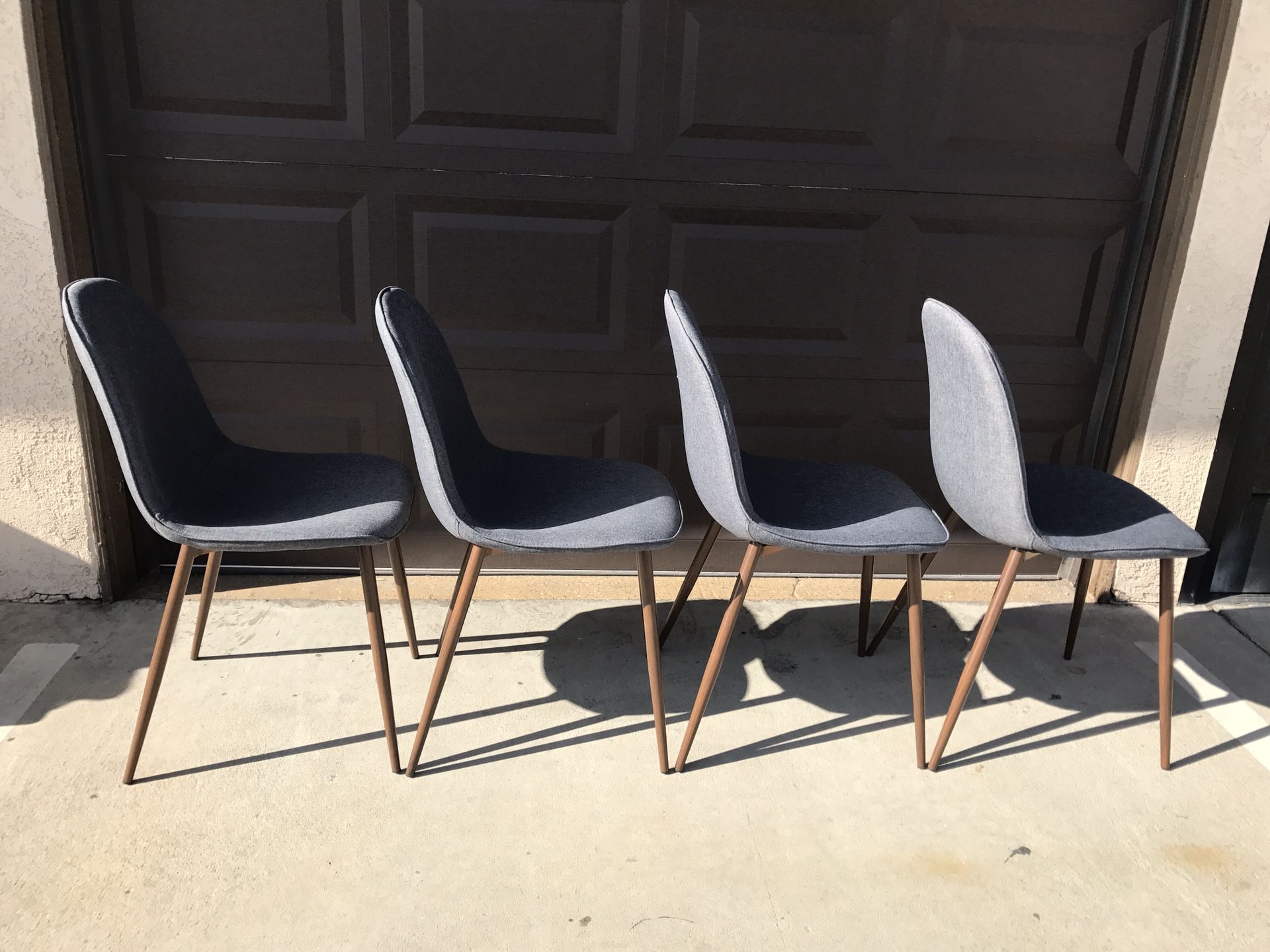 4 x Copley Upholstered Dining Chair by Project 62 Light Grey Gray for