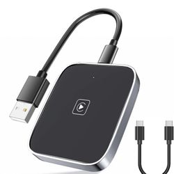 Wireless CarPlay Adapter for Apple iPhone, Used to Convert Wired Connections Into Wireless Connections Car Play Adapter, 2-in-1 Compatible with iOS 12