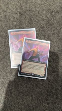 2 SDCC EXCLUSIVE Captain Kirk Star Trek promo enterprising cards