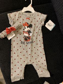 Mini mouse baby girl outfit NEW 6/9M