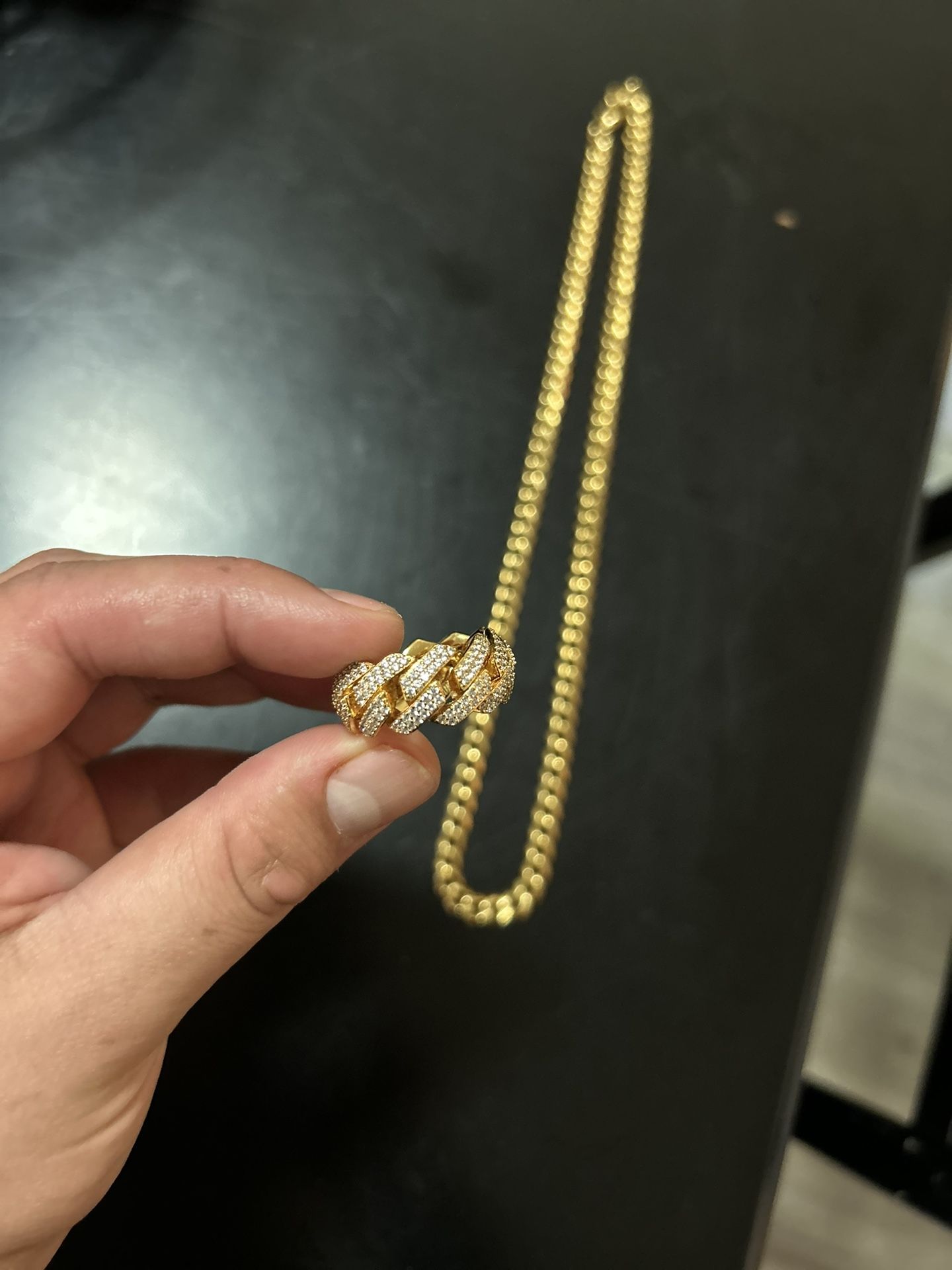 Gold Plated Chain & Ring Combo