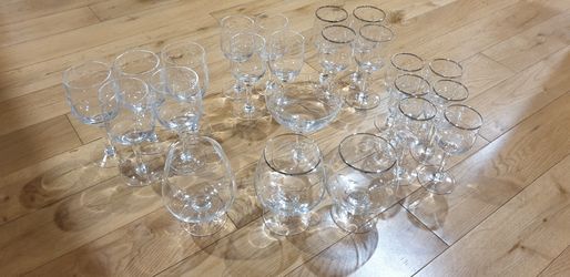 VINTAGE Noritake Crystal Stemware Lorelei x23