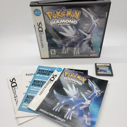 Pokemon Diamond Nintendo DS CIB Box Manual Inserts Cartridge Wizards Of The Coast