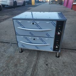 Double Stainless Steel Drawer Warmer