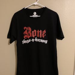 Men The Life Apparel Bone thugs-n-harmony Black Shirt Cotton L. Good Condition.