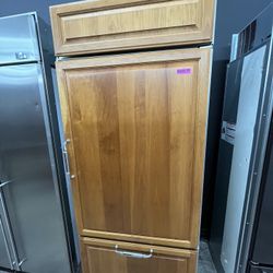 Built In Sub Zero Panel Ready 36” Wide Refrigerator 