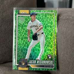 2026 Topps Series 1 Jacob Misiorowski Easter Green Foil Rookie Card #10